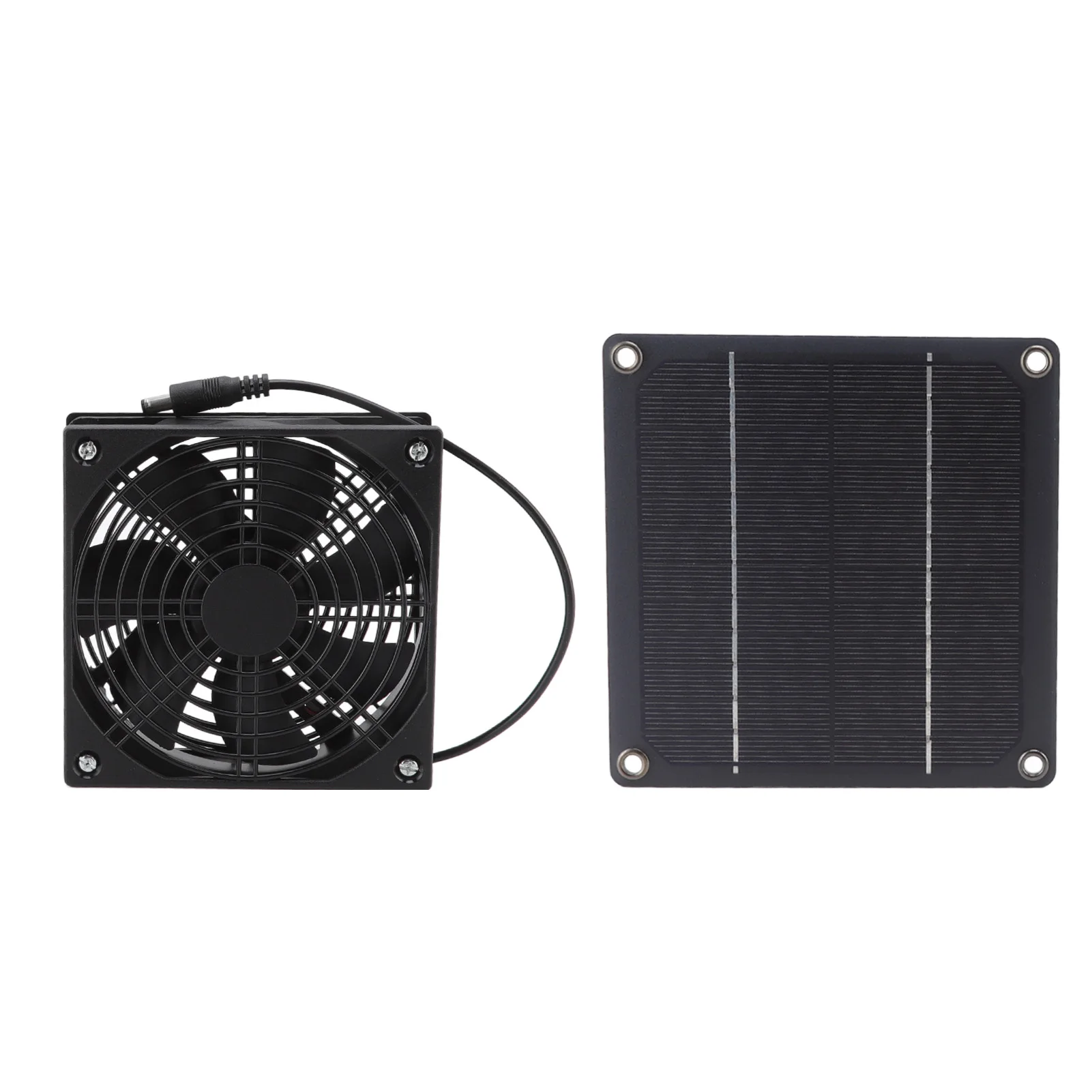 Solar Powered Exhaust Fan Solar Panel Powered Fan Ventilator Lower Temperature Fresh Air Easy To Use Waterproof for Pet House