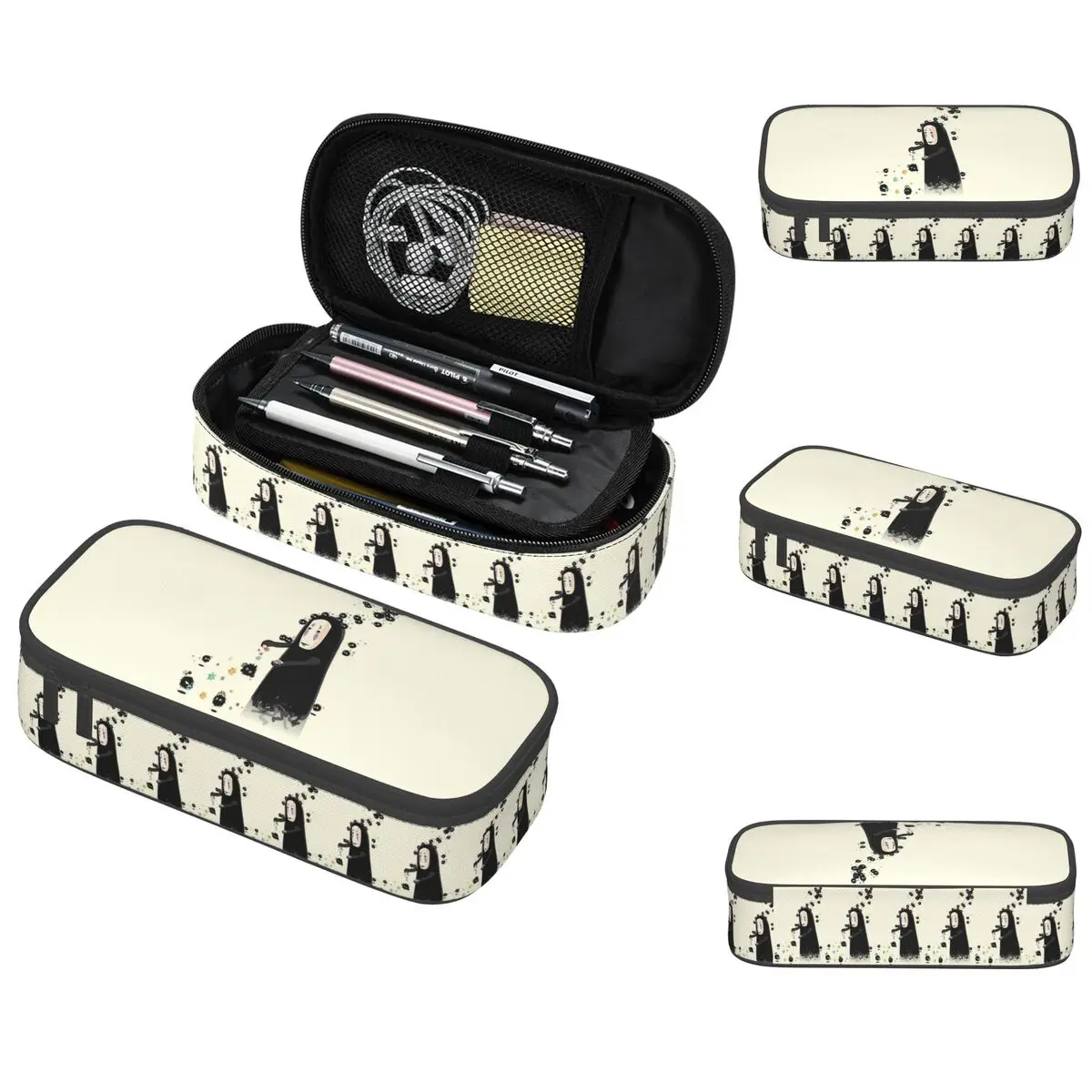 Estuche de lápices Soot Studio Ghibli para regalos de estudiantes, caja de bolígrafos, bolsa de lápices, suministros de papelería, bolsa porta bolígrafos