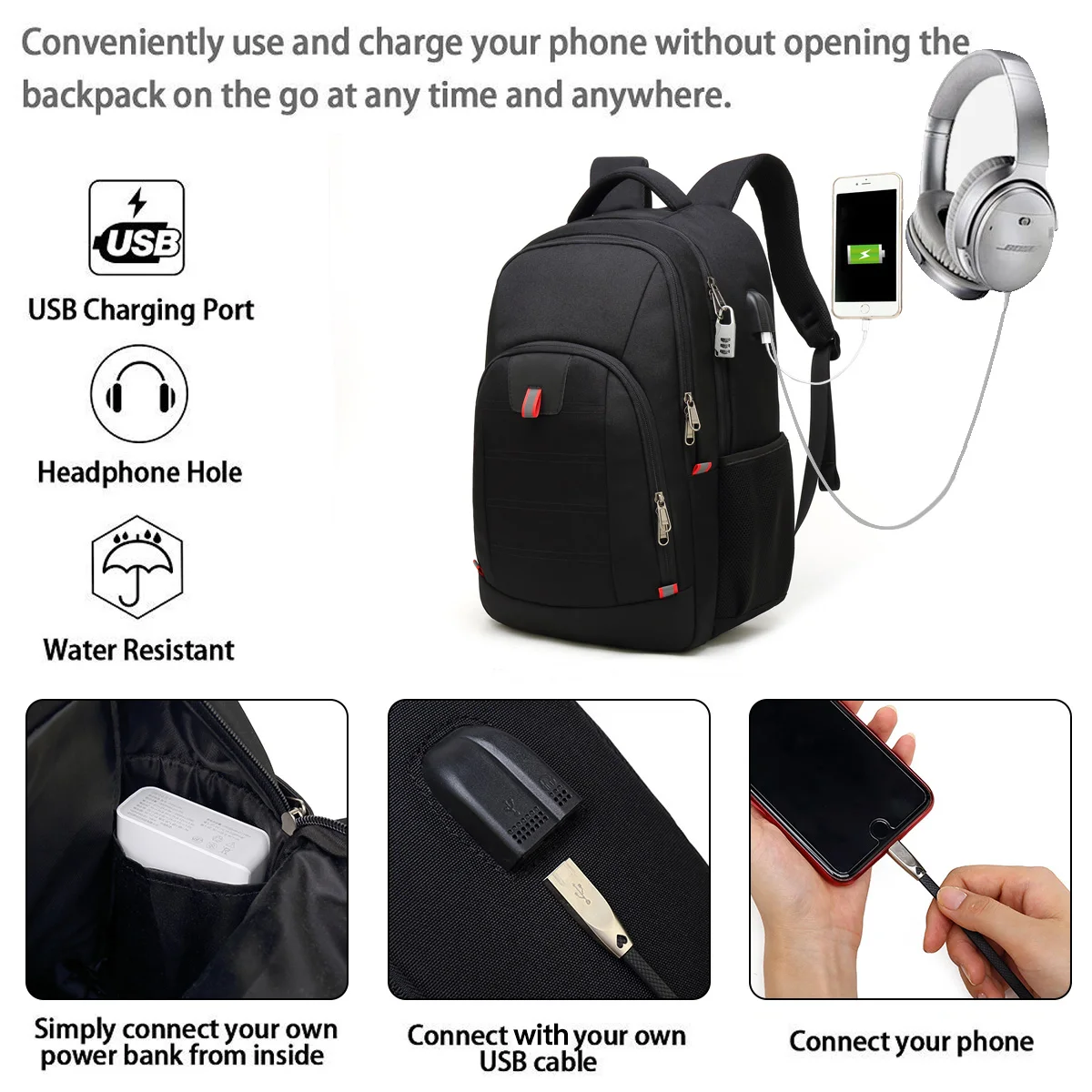 XQXA Unisex 30L Business 17 \