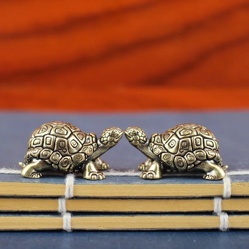 Longevity Turtle Figure Home Decor Ornament Retro Tea Pet Dominate Small Turtle Lucky Animal Home Decoration