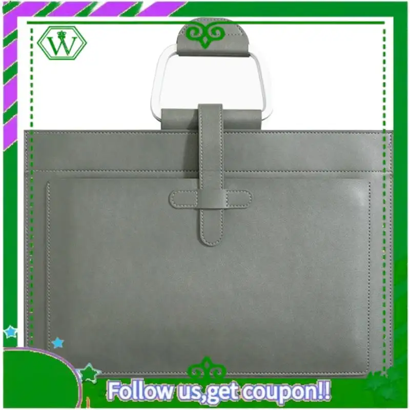 

Reliable-A4 Leather Document Bag Envelope Document Holder Quality PU Leather Document Pouch Document Organizer File Bag