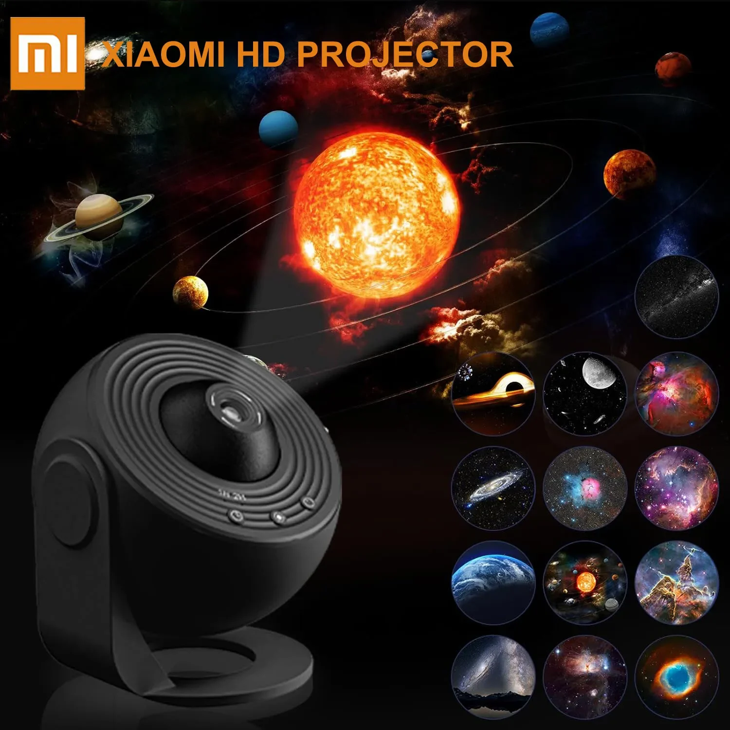 Xiaomi Night Light 13 IN 1 HD Galaxy Star Planetarium Projector 360 Rotate For Bedroom Bedside Table Decoration Children Gift