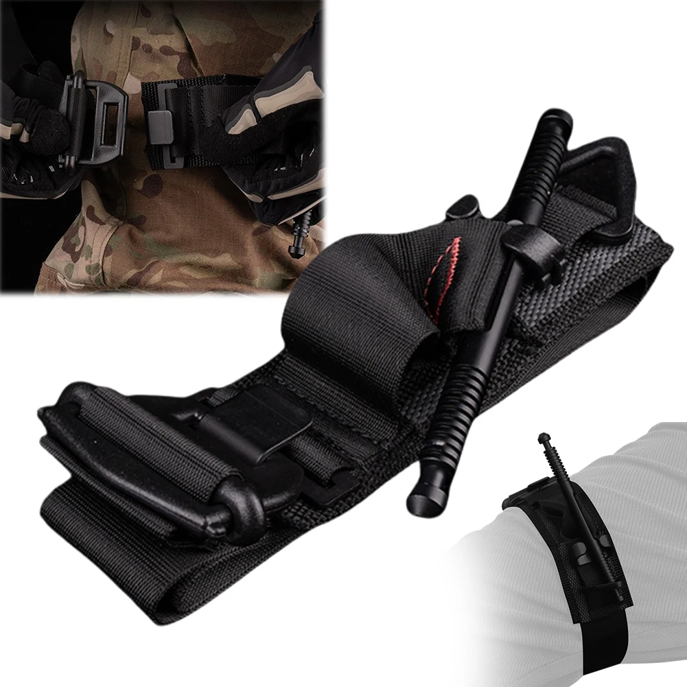 

One-Handed Operation Tourniquet Aluminum Rod One-Handed Combat Tourniquet Outdoor Survival Tourniquet Tool Combat Equipment