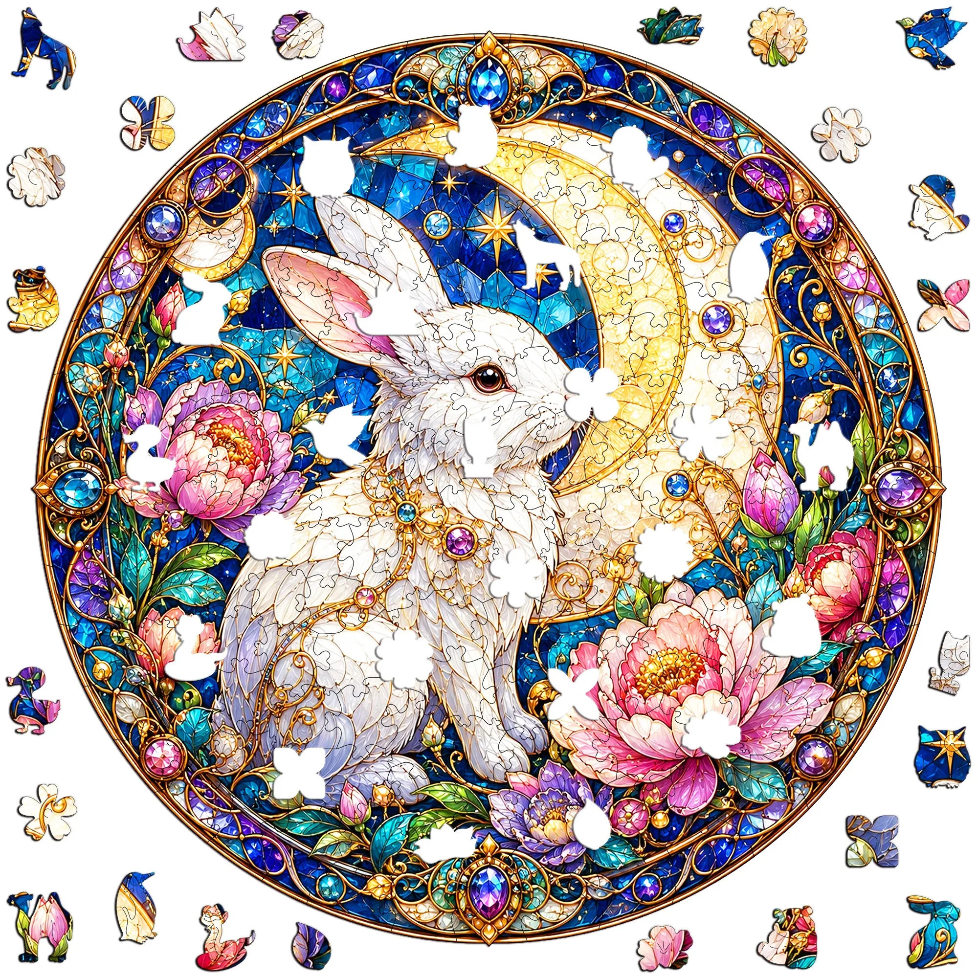 Fantasy Animals Style Flat Wooden Puzzle Gift Toy Gift For Teen KidIdeal Gift for Holidays and Celebrations