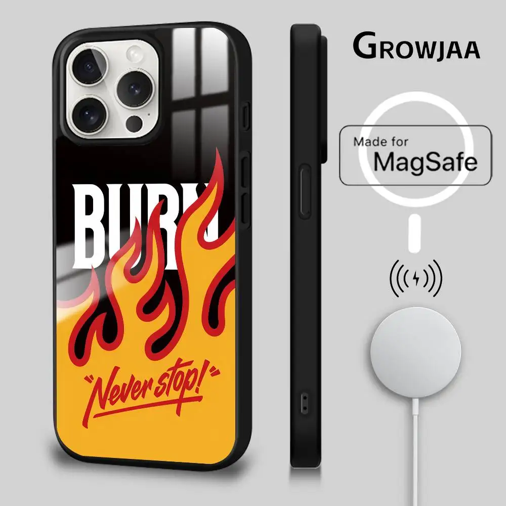 

Never Stop phone case for iPhone 17 16 15 14 13 12 11 Pro Max Plus Mini Magsafe Magnetic Wireless Mirror Funda