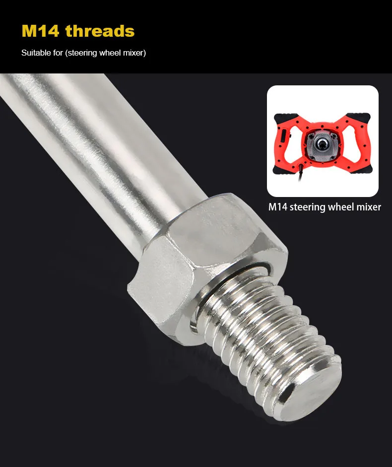 Electric Mixer Paint Mixing Rod Easy Cleaning Mixing paint Drill Attachment Cement Mixer Stirring Tool for Epoxy Mixer