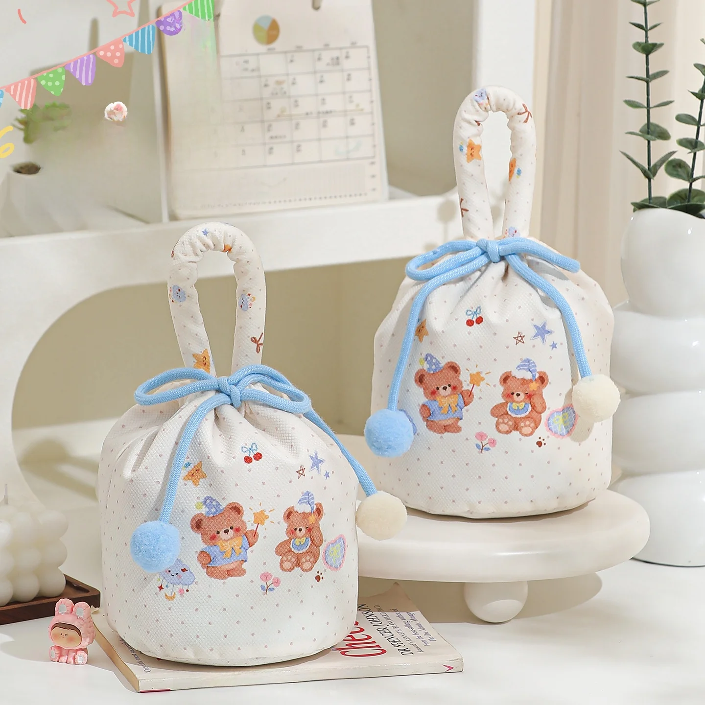 Large Size Gift Bag Birthday Candy Baby Snacks Children's Gifts Box Empty Birth Anniversary Small Gifts Bag for Babies