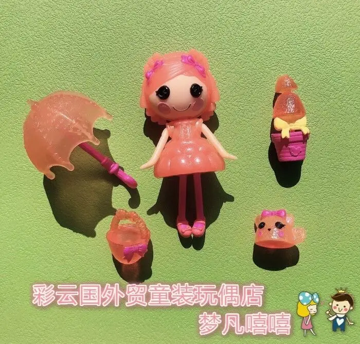 New Mini Lalaloopsy 4PCS Doll Set With Pet & Accessorie Figure Toy Kids Toys Dolls for Girls Children Gifts