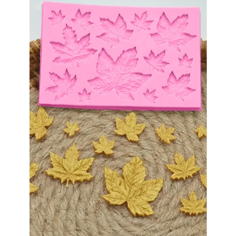 Maple Leaf Shape, Silicone Mold, Diy Sugar Candy Mold, The Leaves Turn Sugar Silicone Mold, Cake Decoration