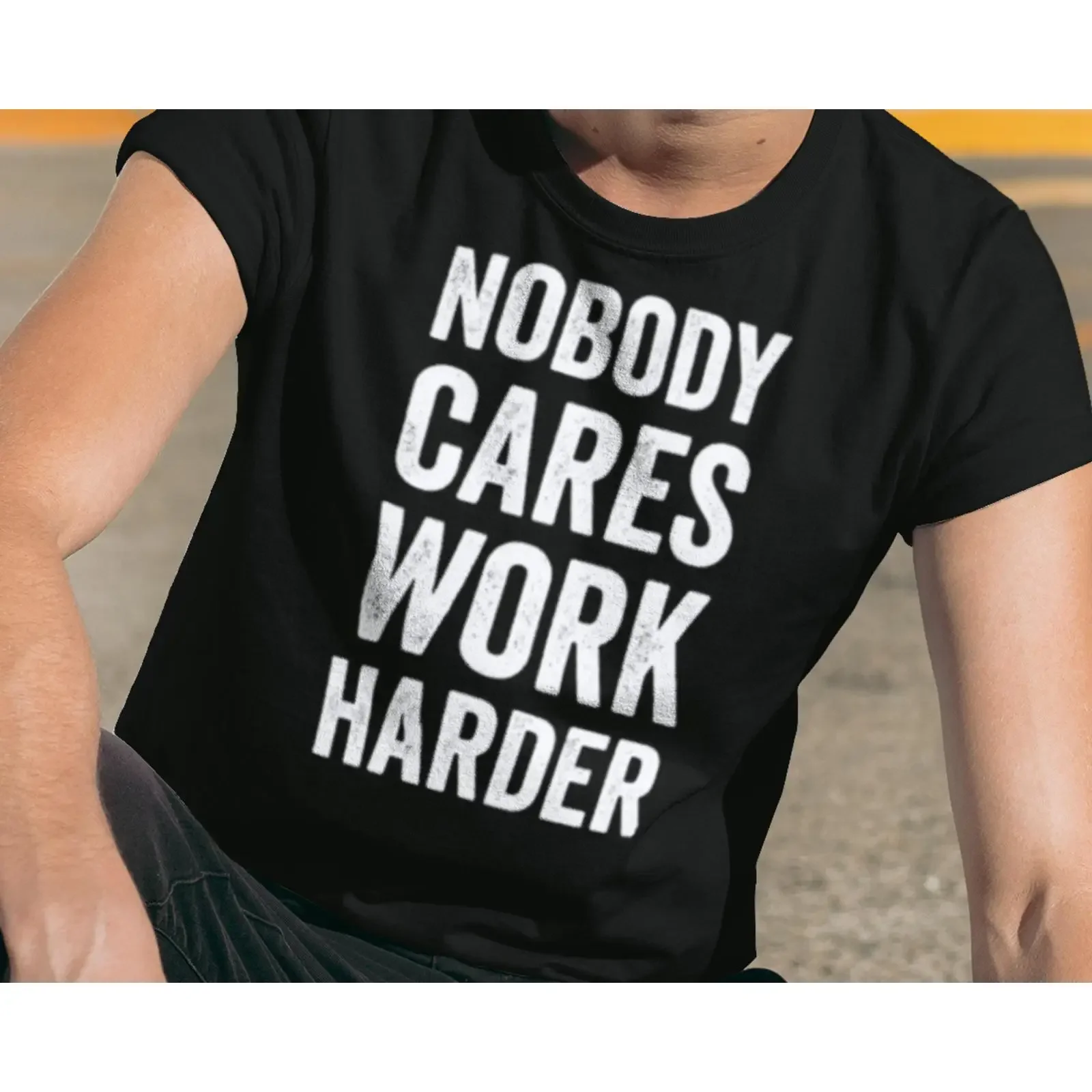 Motivational Quote Gym T Shirt Workout Wear Fitness Inspirational Training Powerlifting Clothing vintage Washed streetwear