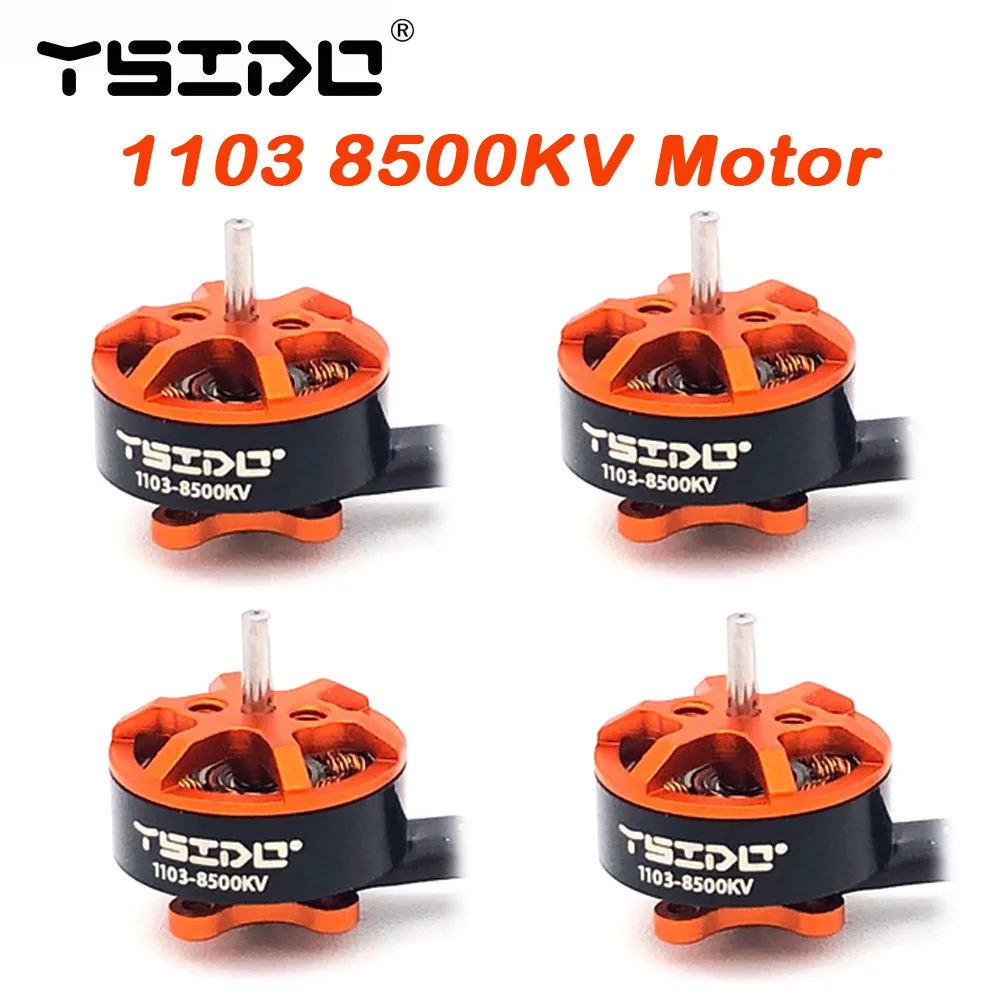 YSIDO 1103 8500KV 1-2s Lipo Brushless Motor 1.5mm Shaft for Gemfan HQprop 65mm Propeller Tinywhoop Pavo20 Bassline Micro Drones