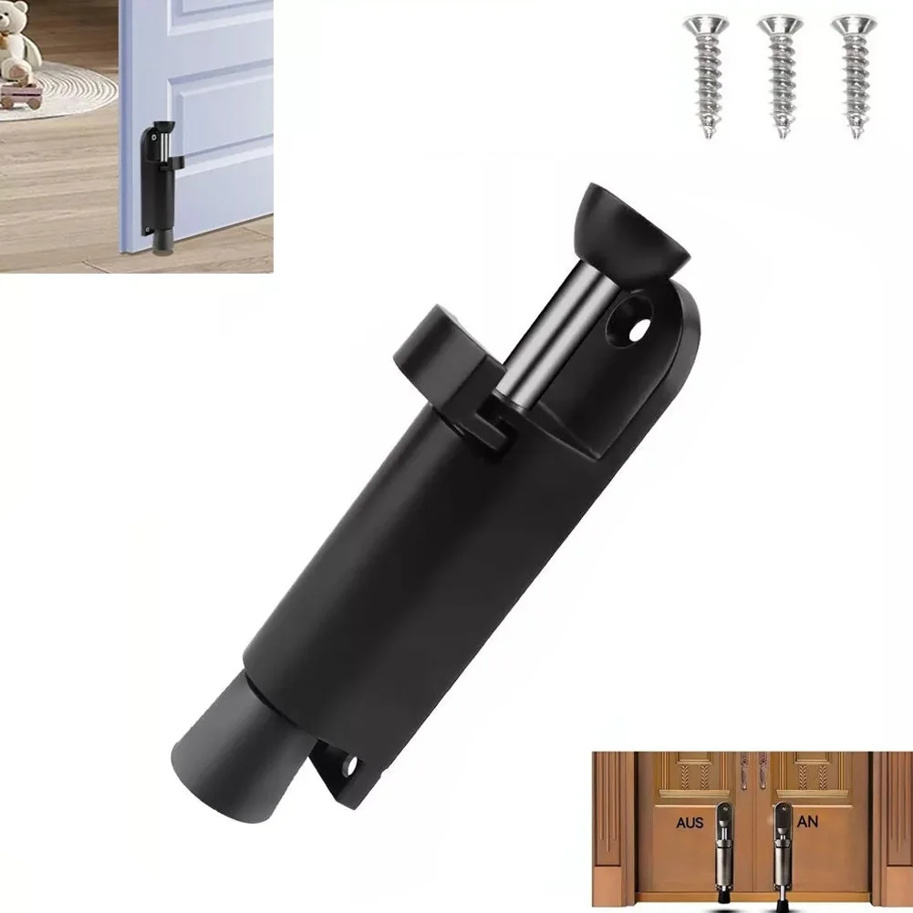 

1pc Door Stop Base Zinc Alloy Holder Spring-Loaded Release Foot Switch Gate Lock Anti-collision Buffer Door Stopper Hardware