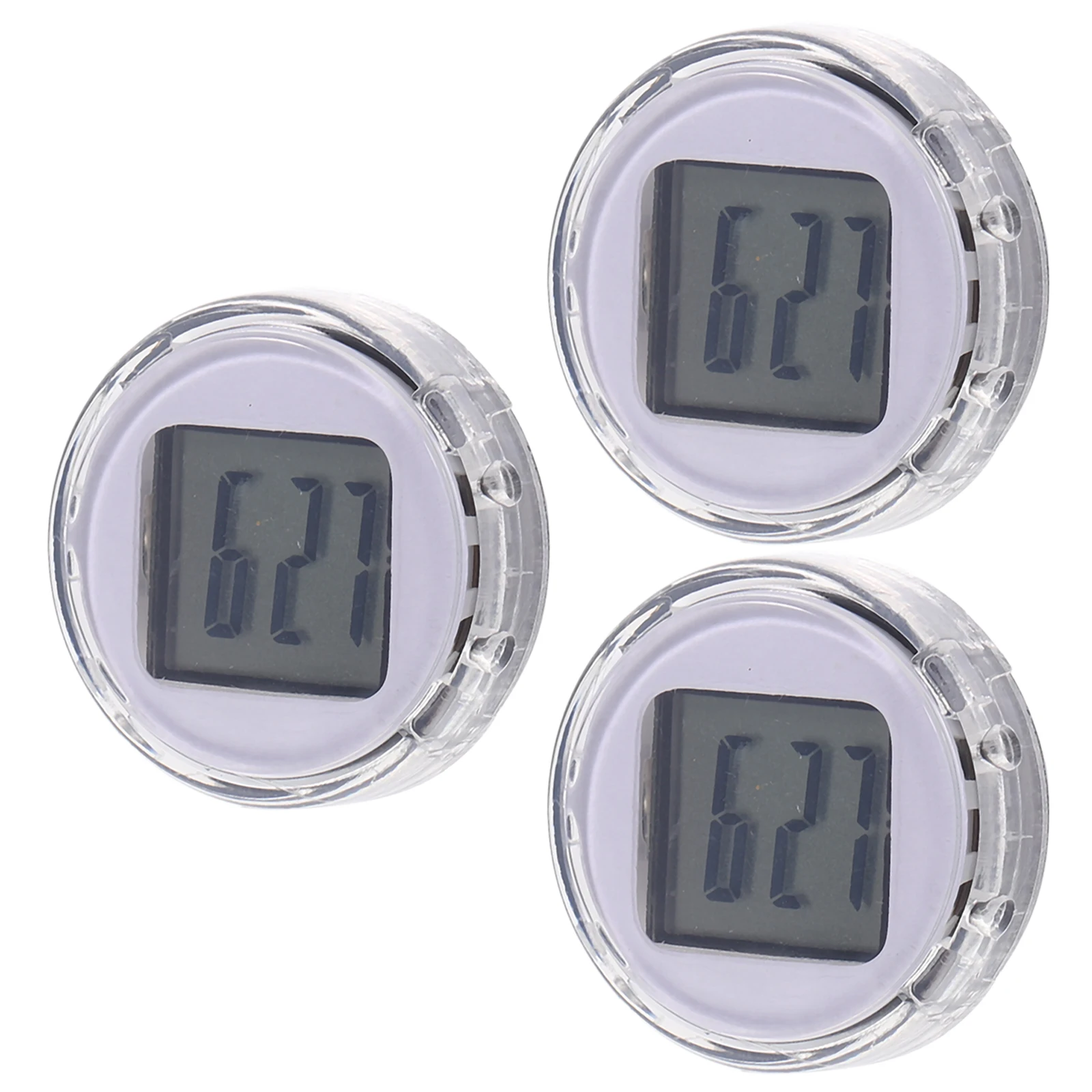 

3Pcs Waterproof Electronic Clock Accessories for Motorcycle Car ABS Plastic Mini Digital Time Display Handlebar Mount