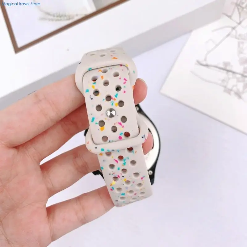 N2UB Quick Release 20mm Watch Silicone Band Breathable Belt Straps for Watch