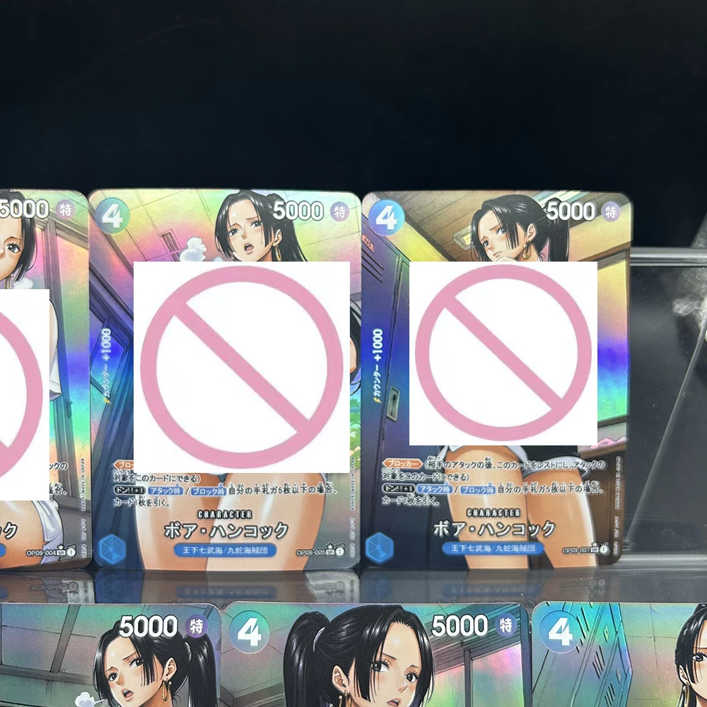 لتقوم بها بنفسك OPCG مثير بوا هانكوك لعبة تحصيل بطاقات النسخة اليابانية OP-09-009 Sr OP09-002 Sr فلاش جمع بطاقة لعبة الهدايا #5