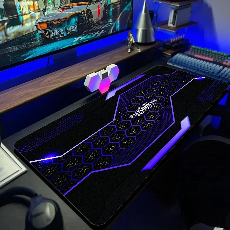 VIKAMA Gradient Neon Oversized Extended Gaming Mouse Pad Anti Slip Waterproof Keyboard Desk Mat Gaming Computer Pad