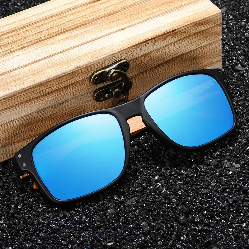 Wooden Sunglasses for Men and Women Handmade Reinforced Hing Sunglasses Men Polarized Eyewear Outdoor Driving Sun Glasses image 2