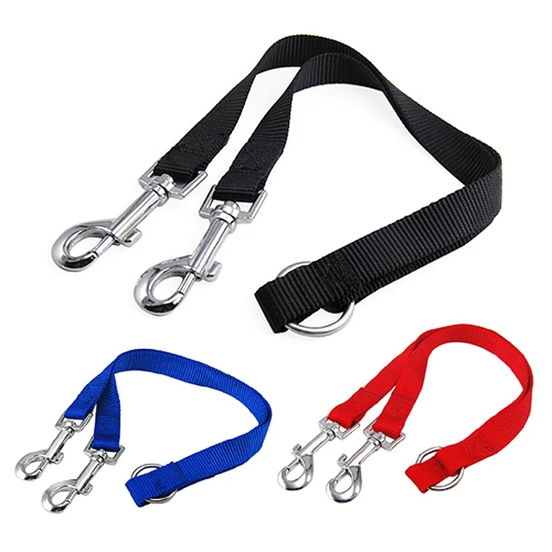 3X Duplex Double Dog Coupler Twin Lead 2 Way Two Pet Dogs Walking Leash Safety See Original Listing