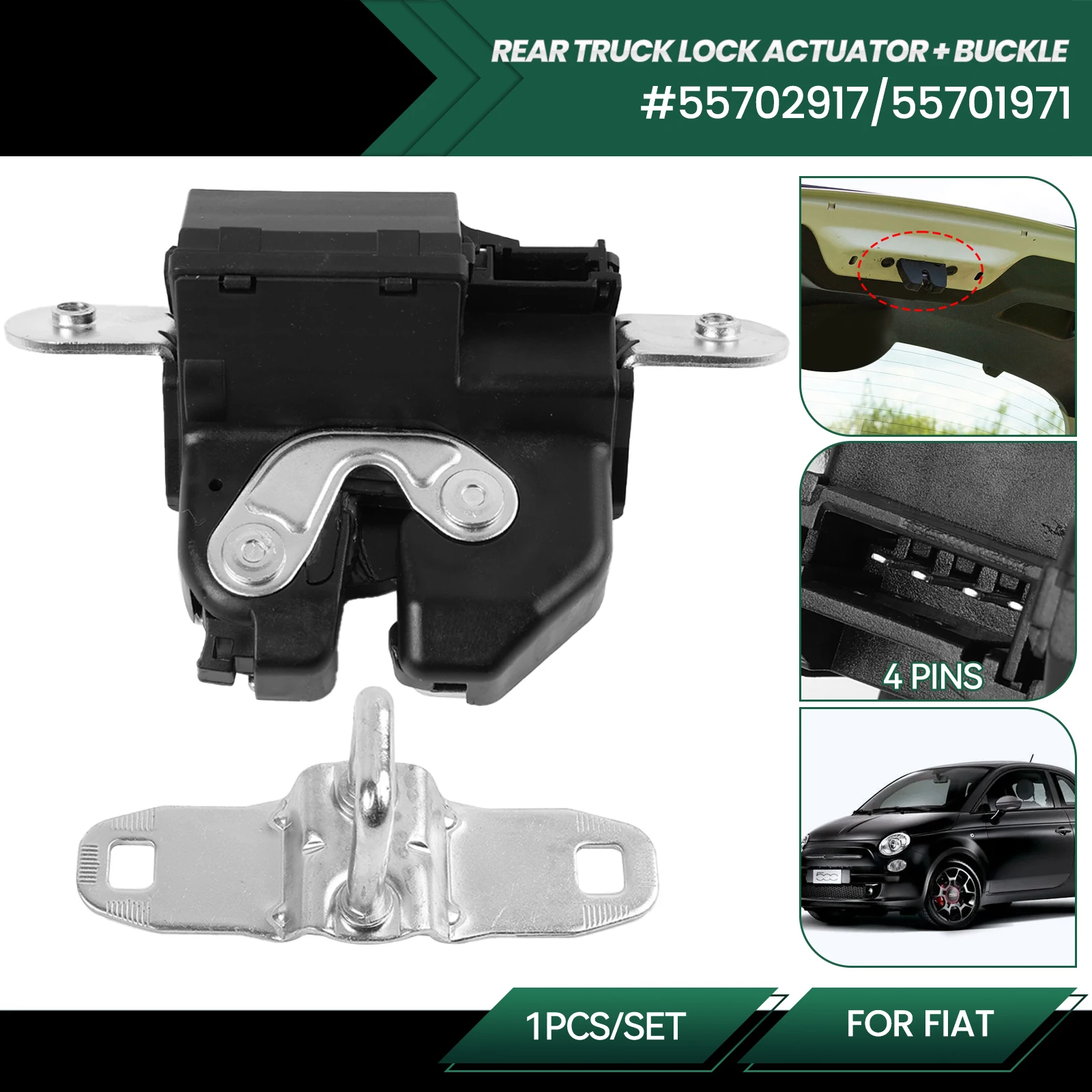 Door Hatchback Tailgate Lock Door Actuator Boot Lock Latch 55702917 For Fiat 500 Grande Bravo Punto Evo Vauxhall Astra Corsa D E