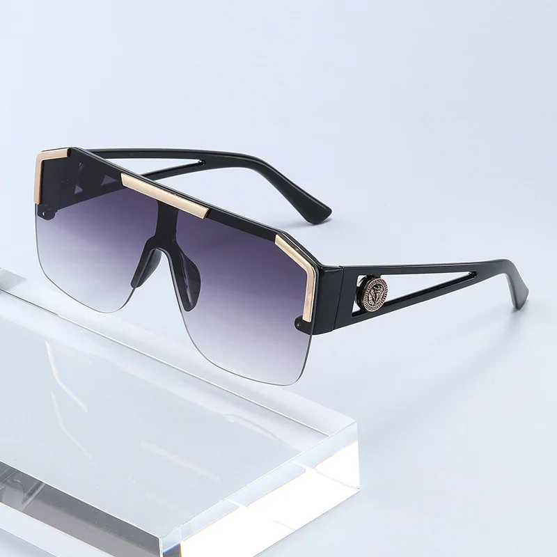 نظارات شمسية مربعة كبيرة الحجم للرجال والنساء، عصرية، للرياضة، القيادة، متدرجة الألوان، Uv400 2023