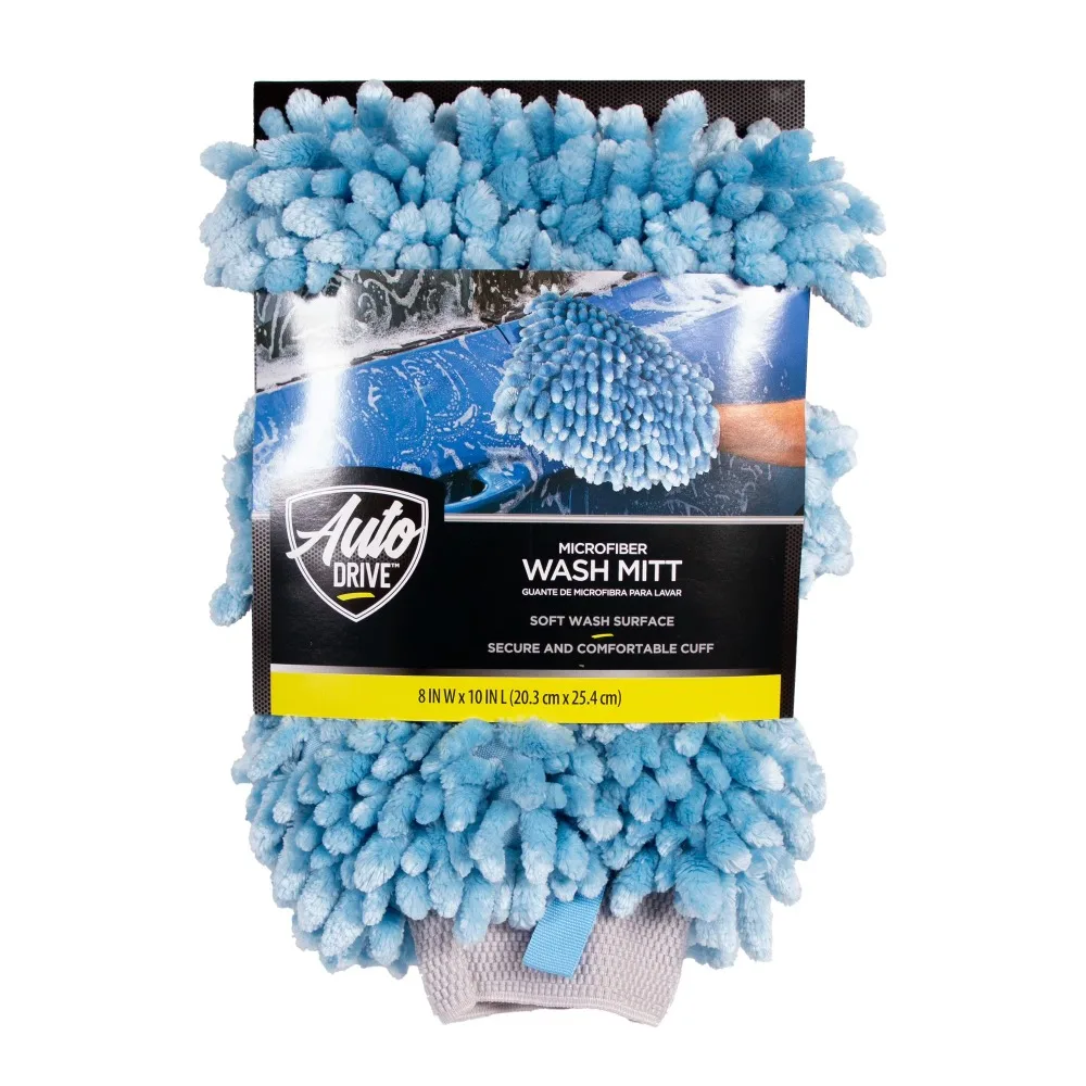 Professional Microfiber Car Wash Mitt for Safe Scratch Free Washing and Drying Ultra Soft Durable Reusable Glove with High Absorbency Quick Detailer Applicator Perfect for Auto Detailing Vehicle Cleaning Washing Mitts view 2