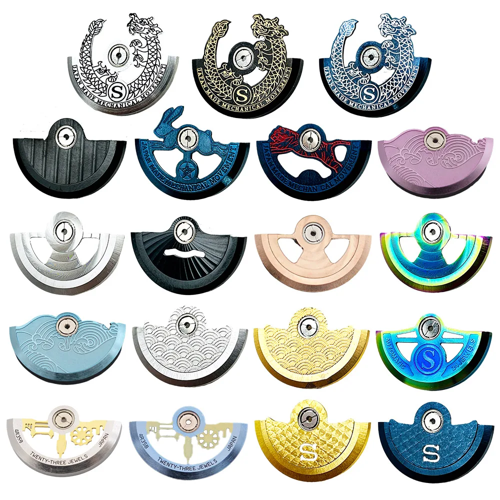 Customized NH35 Rotor Oscillating Weight Automatic Hammer Fit for NH35 NH36 NH38 NH39 4R 6R 7S26 7S36 Movement Hammer Rotor