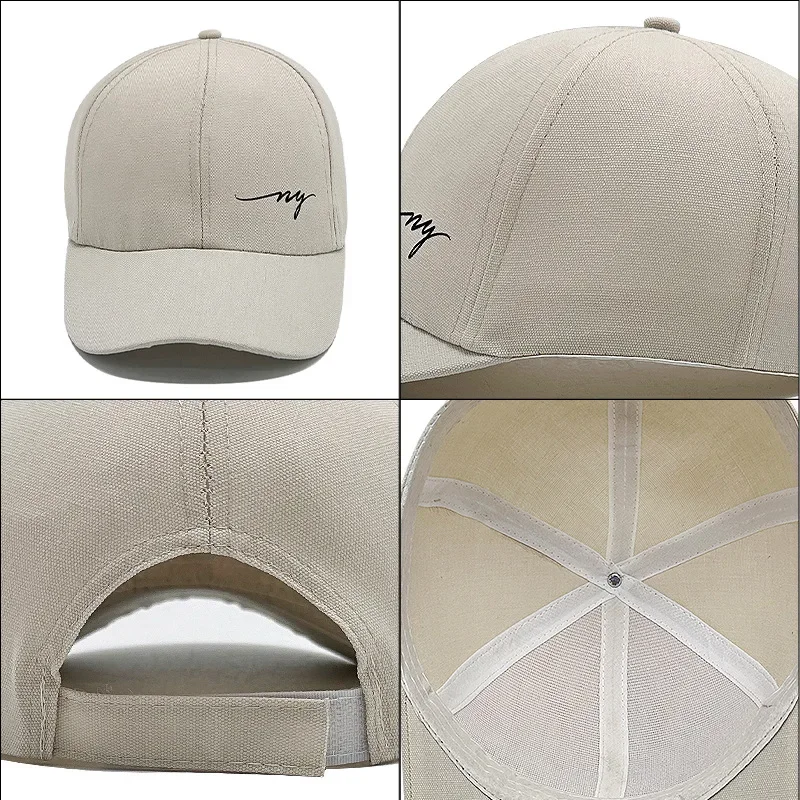 جديد الصيف نيويورك قبعة بيسبول الرجال النساء Soild اللون المطرزة Snapback الهيب هوب الشارع قبعة عادية قبعات الحماية من الشمس قابل للتعديل #3