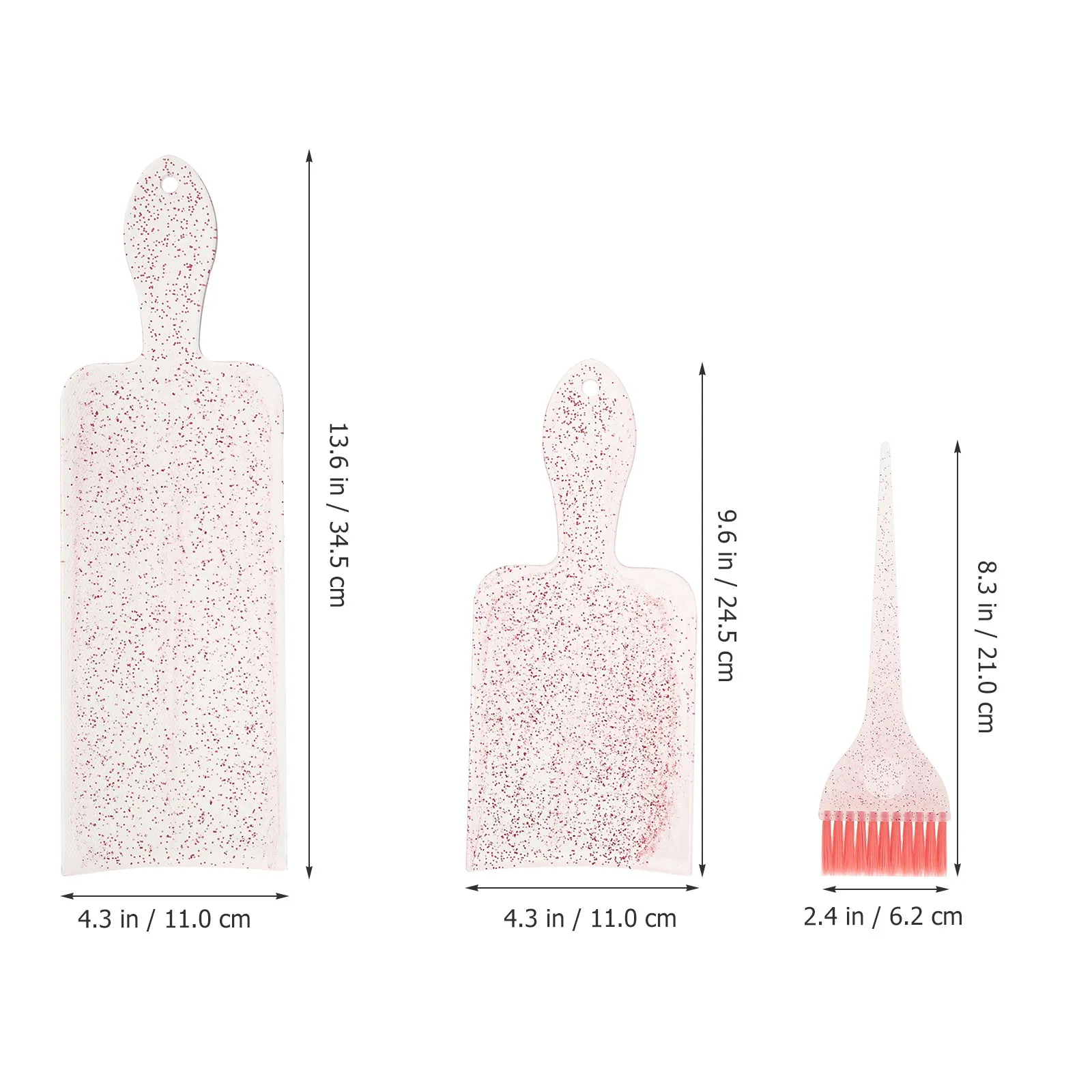1Set Professional Hair Dye Kit Featuring Highlighting Board Color Brush and Sectioning Comb for Easy Neat Coloring Salon Grade