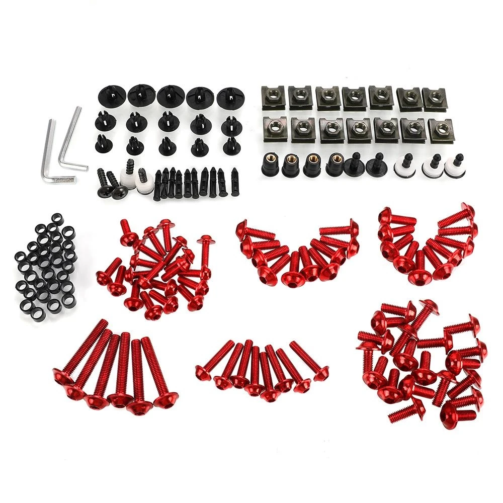 Universal For Honda CBR1000F CBR1100XX NC700X NC750x RC51 VTR1000F CB77 Motorcycle Fairing Body Bolts Spire Screw Spring Nuts