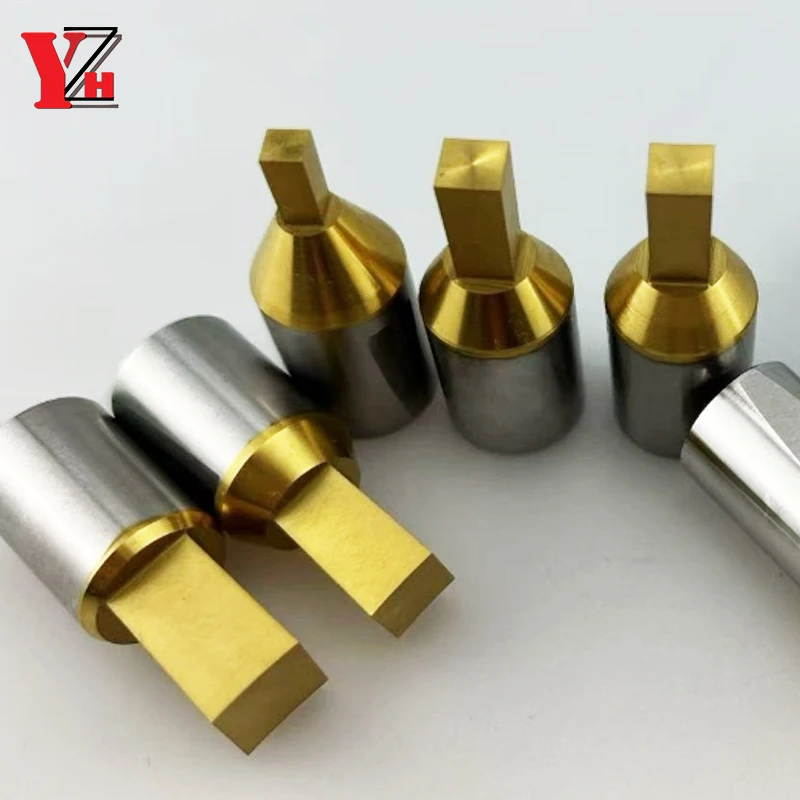 YZH HSS-Co TiN Testa di punzonatura rotante quadrata interna Utensile per punzonatura per broccia rotante CNC 6 gambo 8 gambo 16 gambo