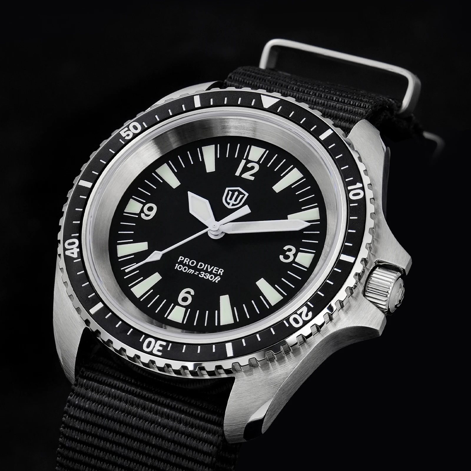 [新品]イギリス軍CWCタイプ ミリタリーダイバーズウォッチWD1980 V3 Watchdives WD1980 V3 Vintage Watch VH31 Quartz Movement Stainless