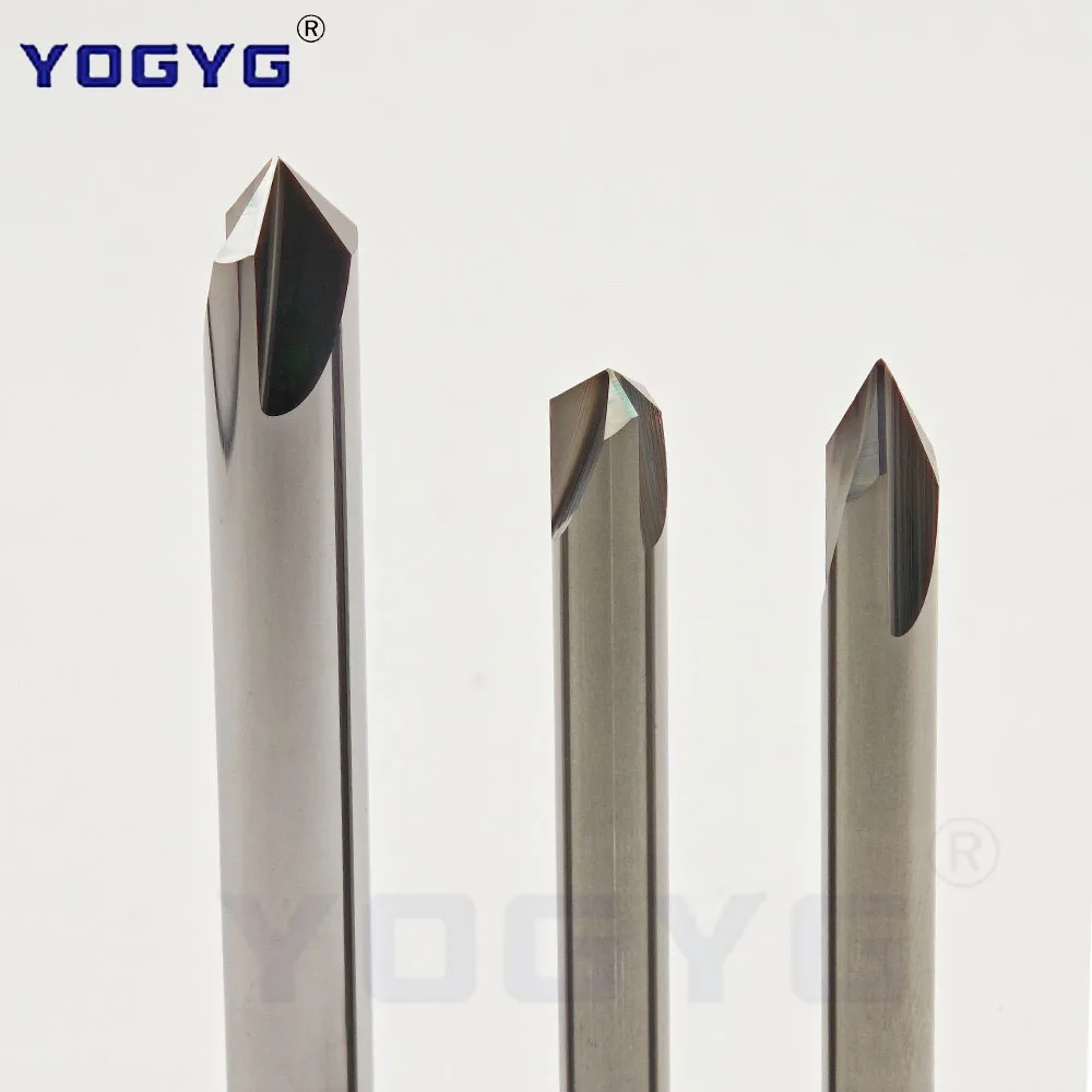 

HRC58 Carbide Chamfer Milling Cutter 120 Degree 3 4 5 6 8 10 12 mm 3 Flutes Deburr End Mill Engraving Chamfer Cutter Aluminum