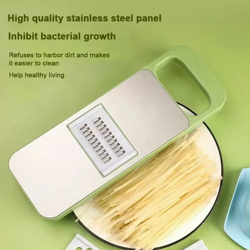 1PCS Multifunctional Vegetable Chopper Onion Potato Chopper Green Household Hand Guard Cucumber Carrot Slicer Garlic Graters