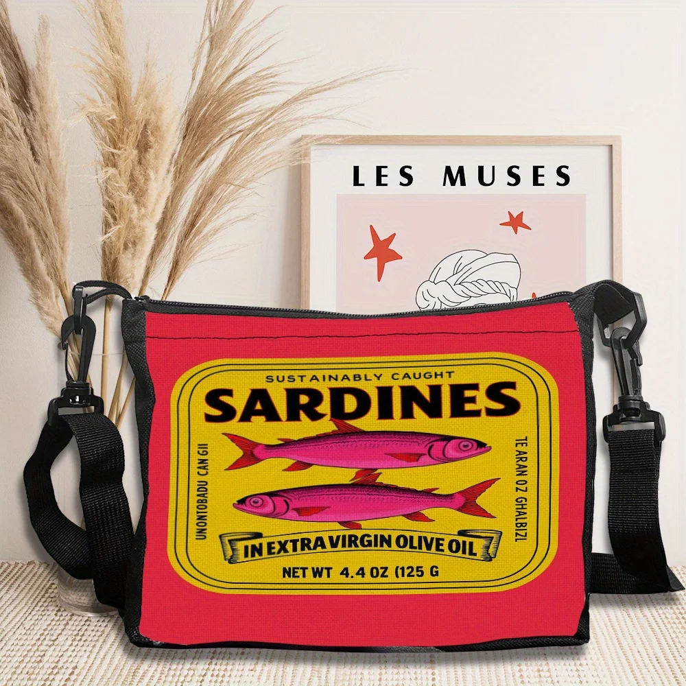 

Sardine Shoulder Bag, Fashionable Lightweight Crossbody Bag, Outdoor Leisure Travel Cross-shoulder Bag, Suitable for Daily Use