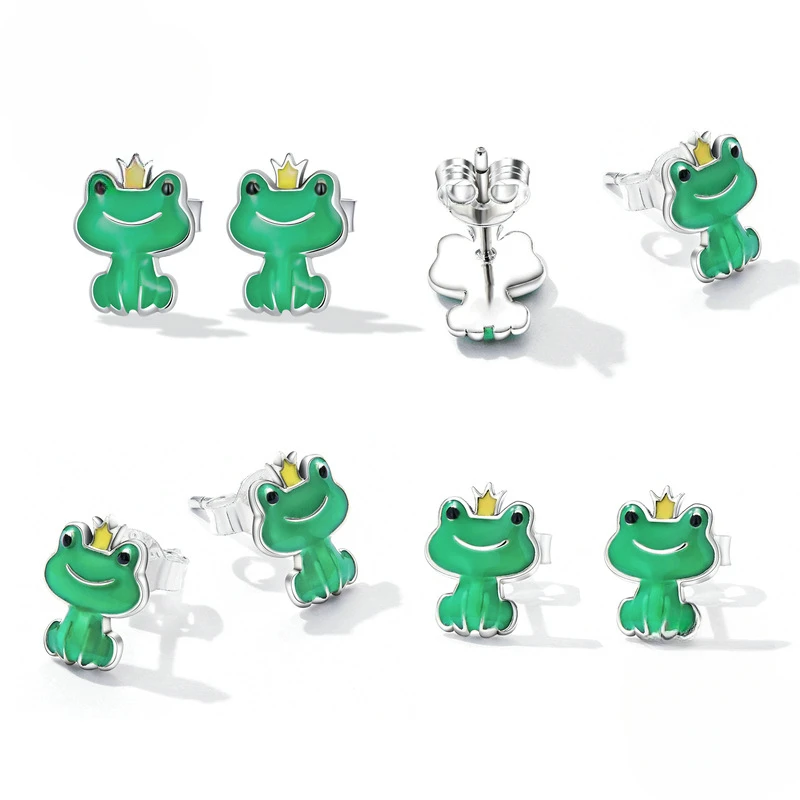 Frogs in The Rice Field - Small Exquisite and Cute No Pressure on The Ears Jewelry Wearing Beautiful and Comfortable Jewelry