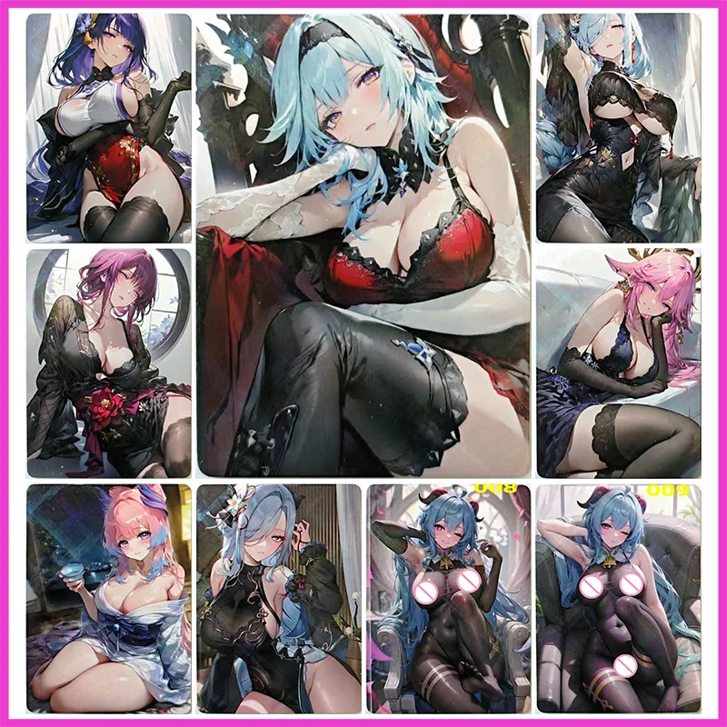 

Аниме История богини Редкие коллекционные карты Beelzebul Kafka Eula Shenhe Ganyu Yae Miko Kokomi Игрушки для мальчиков Подарок на день рождения