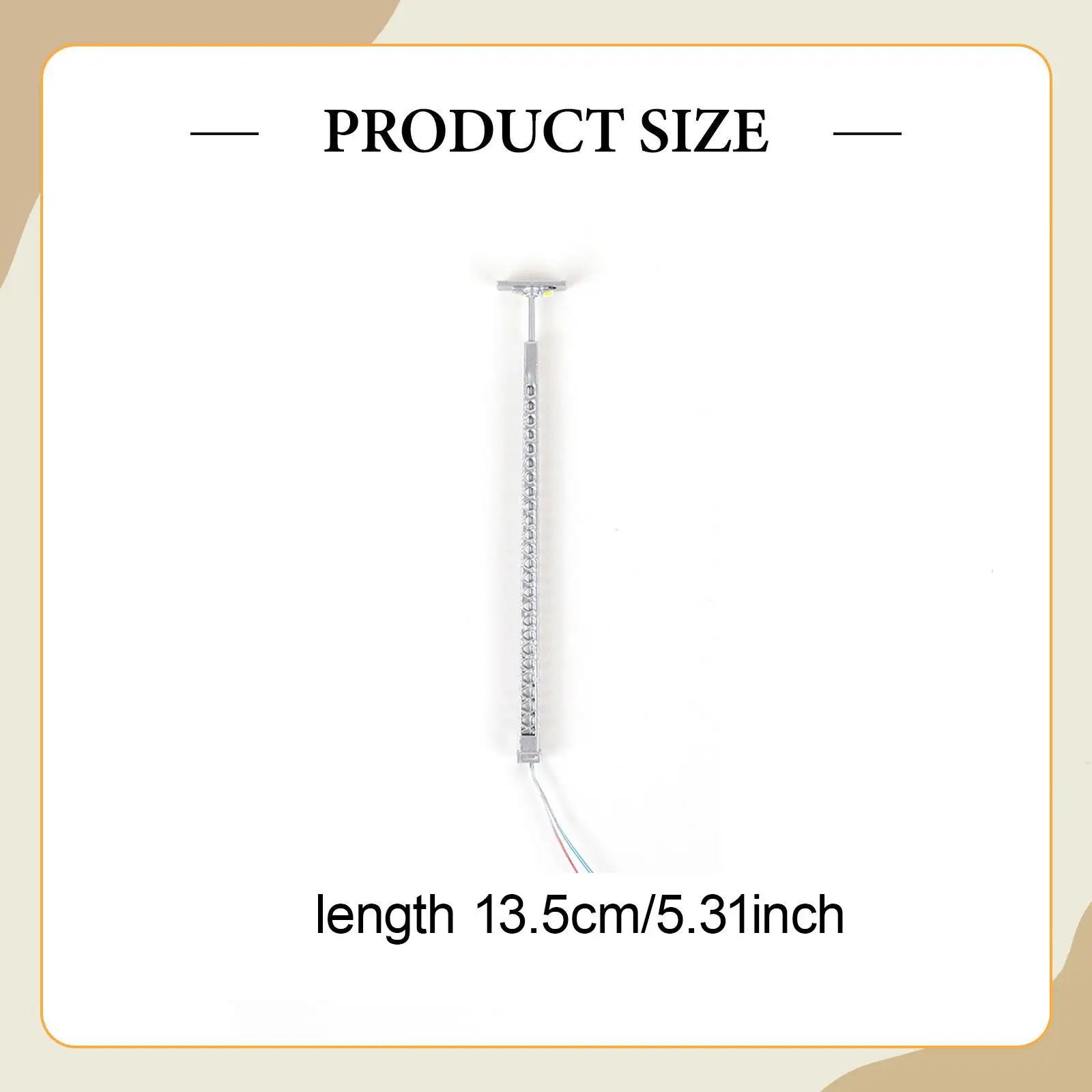 5 sztuk Lampy uliczne w skali 1:87 do piaskownicy, kinkiety, sceneria kolejowa, LED, skala HO, lampy uliczne ogrodowe, lampy kolejowe, modele lamp ulicznych do modelarstwa kolejowego