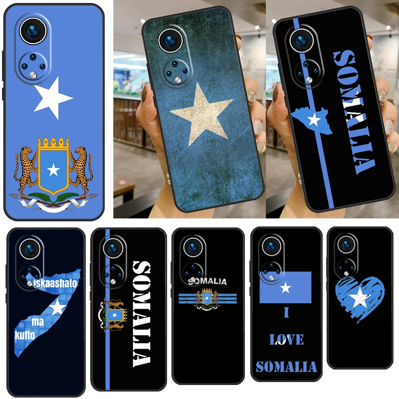 Somali National Flag For Honor 50 Case Cover For Huawei P30 P20 P40 Lite Pro Nova 9 5T P Smart Z 2021 Fundas