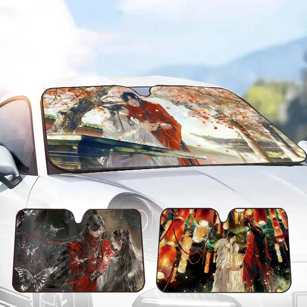 Anime Heaven Officials Blessing Car Window Sun Shade Windshield Anti-UV Protection Front Rear Windshield Block Cover Visor
