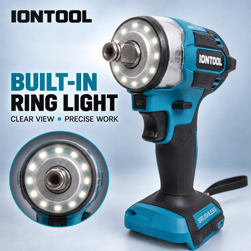 IONTOOL Cordless Impact Wrench for Tire Rotation Brake Repair and Home Garage 175N.m 0-2800RPM Tool Only