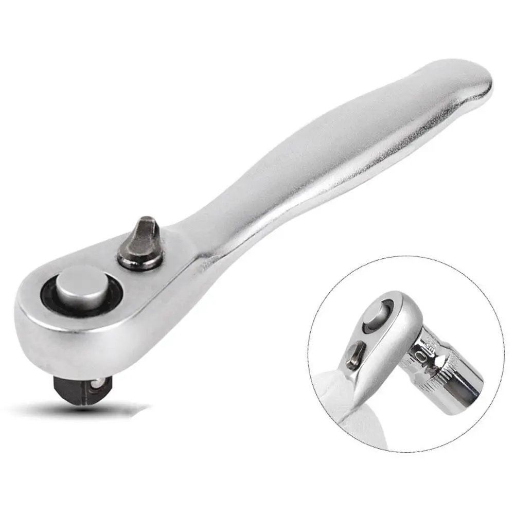 Chave de catraca para reparo de automóveis, mini soquete de 1/4 '', chave de fenda, soquete rápido, conjunto de chaves de catraca