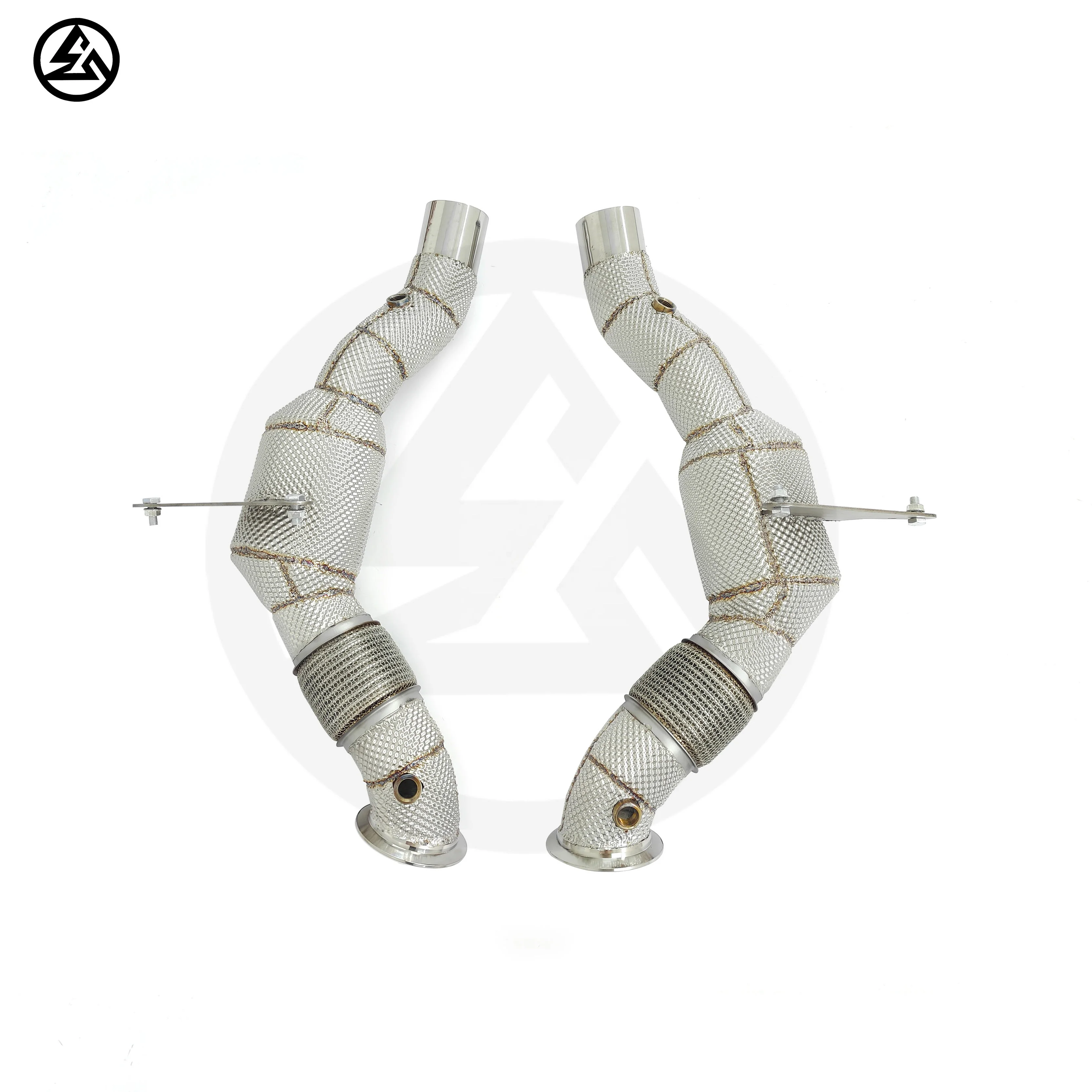 CSZ ODM Sport Cat Exhaust Downpipe for Ferrari 488 GTB/Spider 3.9T SS304 High Flow Exhaust Headers Downpipes