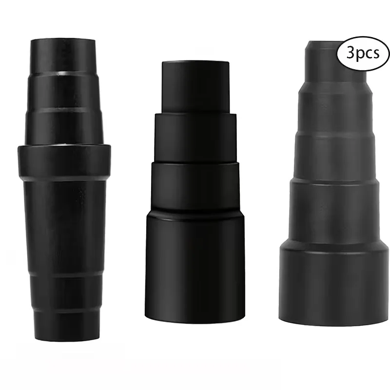 3Pcs Vacuum Cleaner Adapter Set Multi-Specification Size Conversion Nozzle Hose Connection Accessories for Cleaning Tools