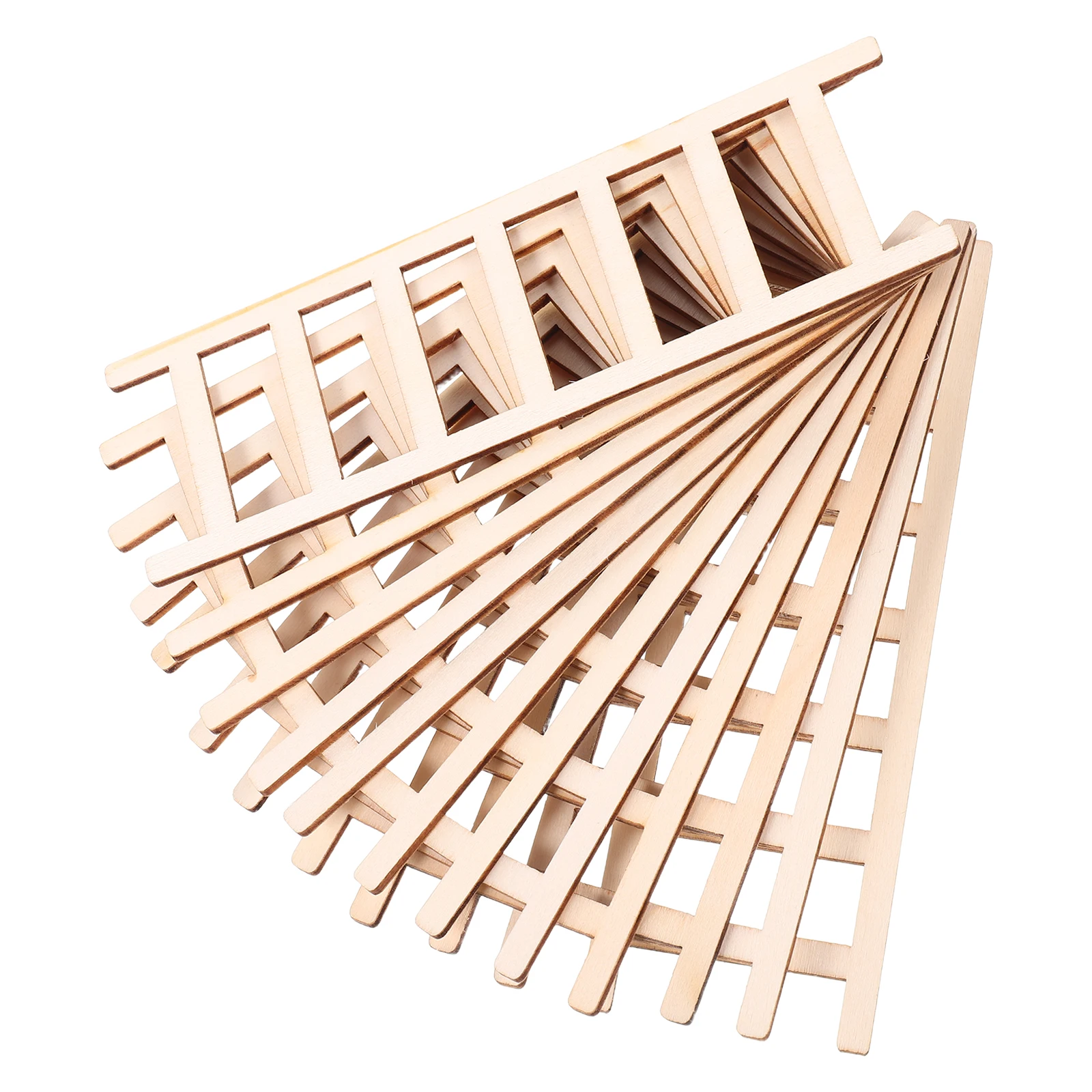 

Wooden Mini Decor Tiny Stairway Accessories Home Desk Bookshelf Display Sewing Dollhouse Building Material Supplies
