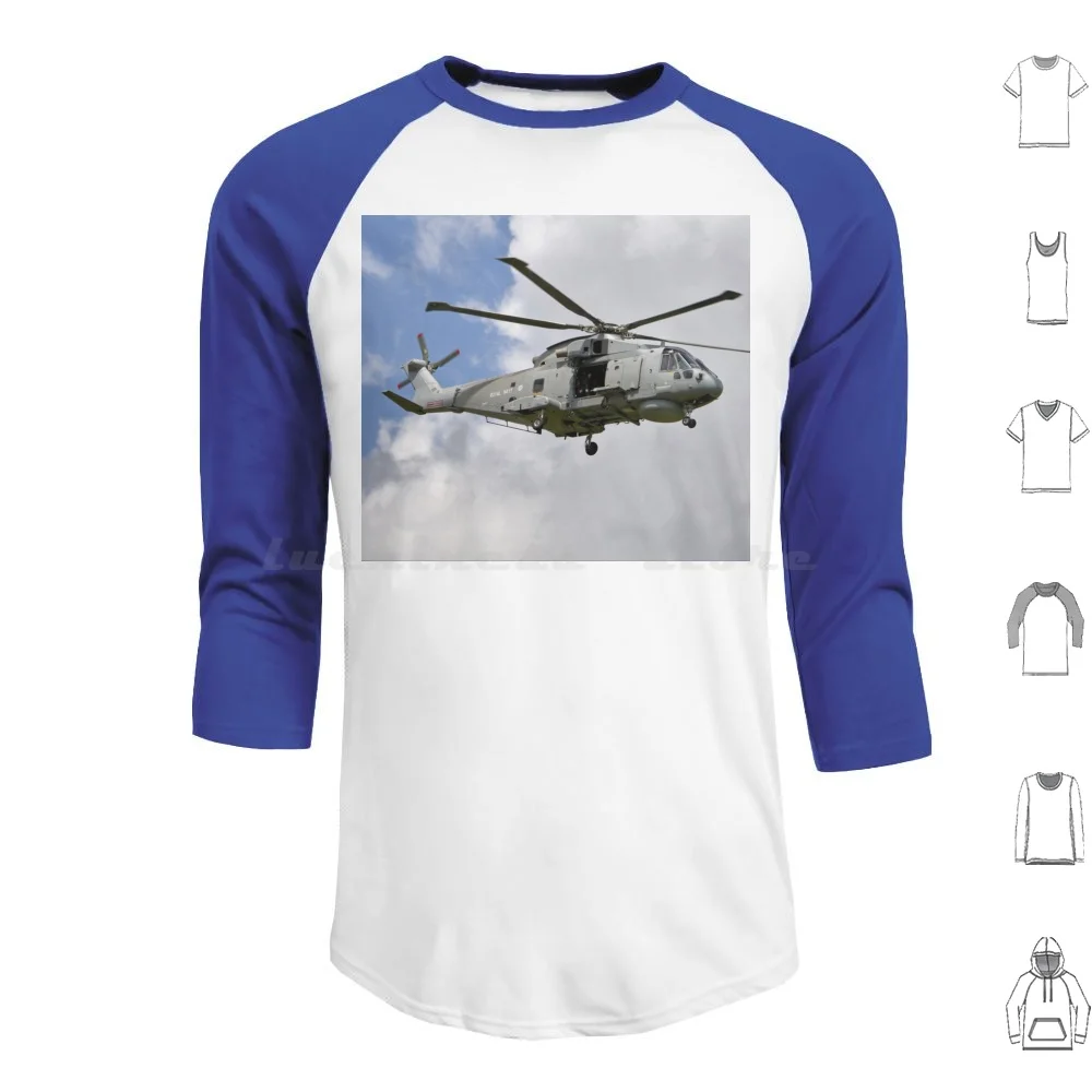 Royal Navy Agustawestland Merlin Hm.1 Hoodie cotton Long Sleeve Royal Navy Merlin 1 Helicopter Royal Navy Merlin Helicopter