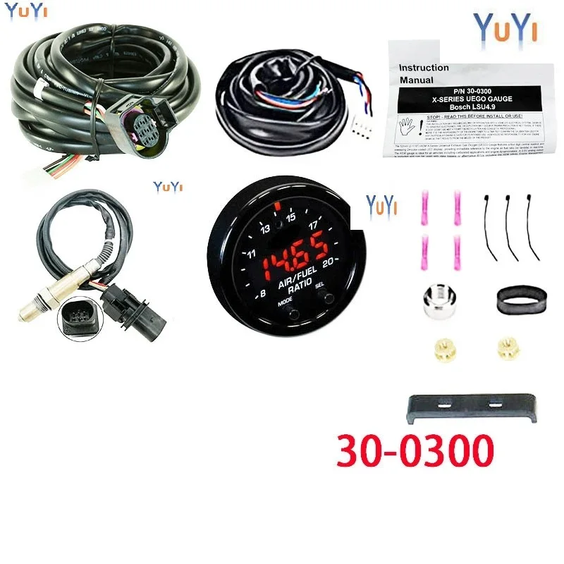 30-0300 30-4110 X-Series Wideband O2 Air Fuel Ratio Gauge Kit LSU 4.9 0258017025 Oxygen Sensor