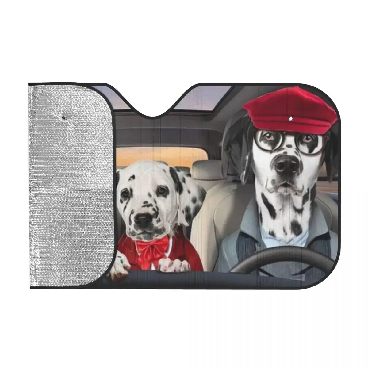 Dalmatian Family Sunshades Reflector Anti Uv Custom Car Sunshade Sun Shade