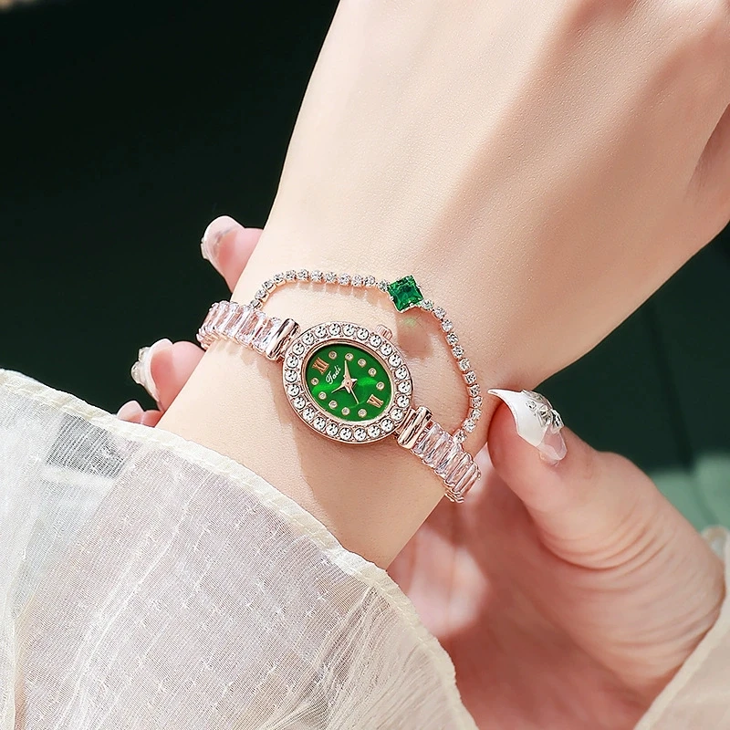 

Новые модные роскошные женские часы-браслет с кристаллами, женские наручные часы с выдвижным ремешком, женские овальные стальные кварцевые часы, Reloj Mujer Clock