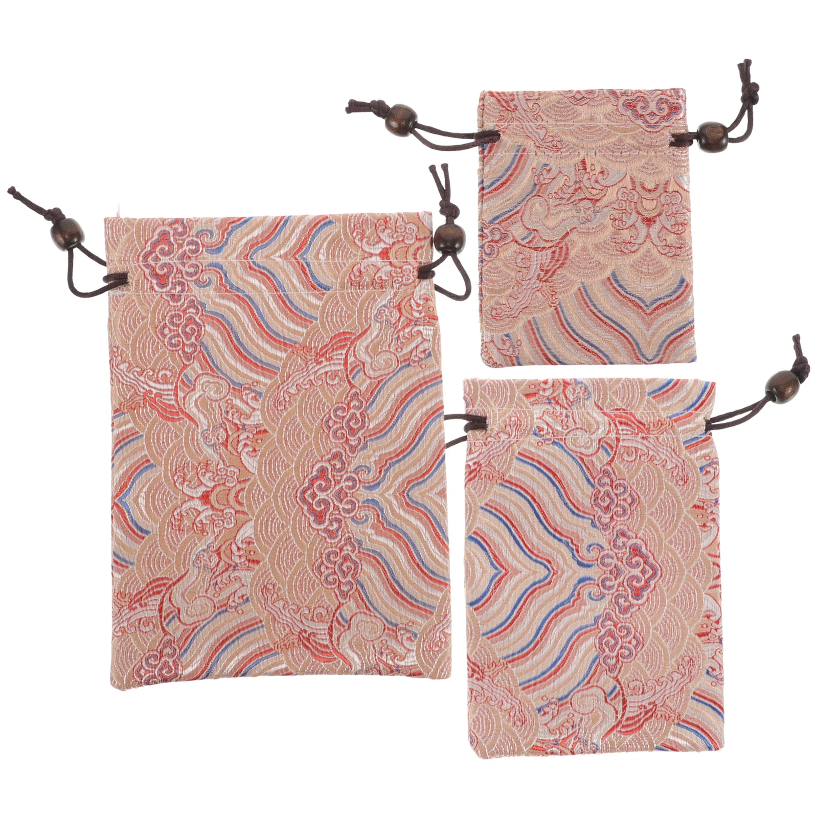 

3Pcs Cloth Drawstring Jewelry Packaging Bags Soft Small Business Pouches for Earrings Bracelets Storage Jewelry Earrings Pouch