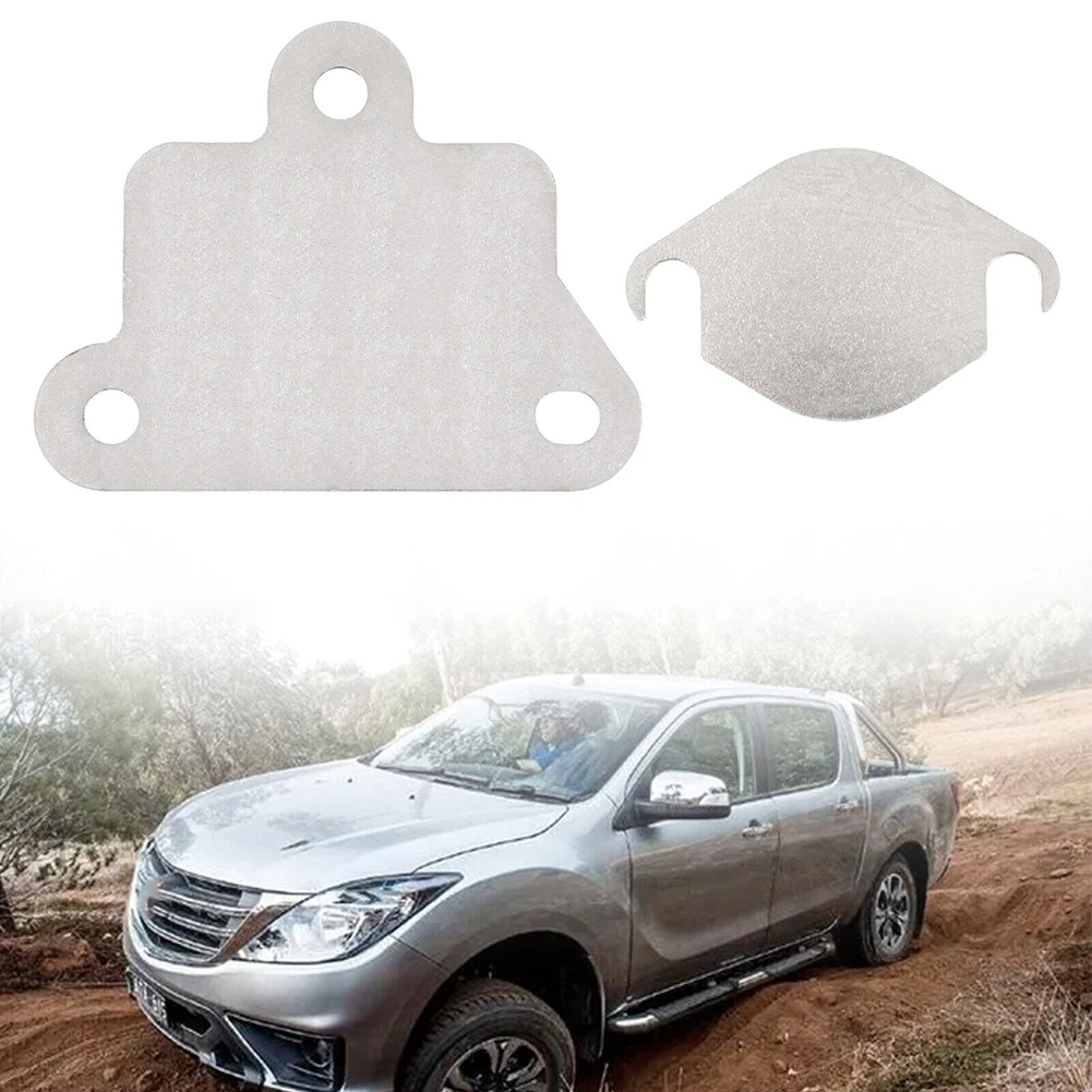 Conjunto de placa de cobertura de válvulas EGR, 2 peças, suprimentos de carro de alta dureza para máquina Ford-PX PX2-Ranger Mazda-BT50 3.2L 2.2L